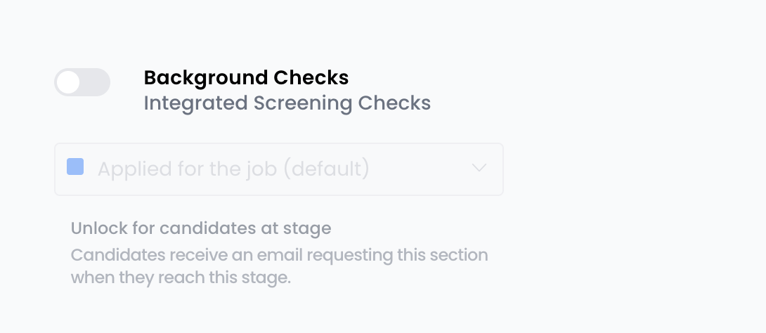 Background checks