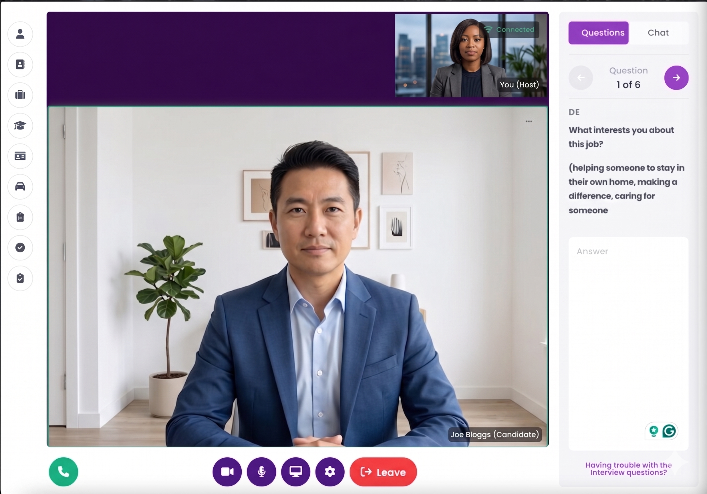 Interview module